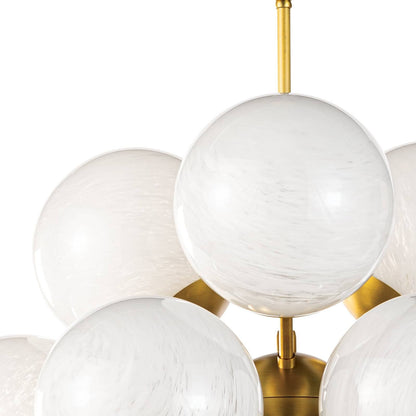 La Dame Chandelier by Regina Andrew in brass and natural brass. Made from steel in a modern style.