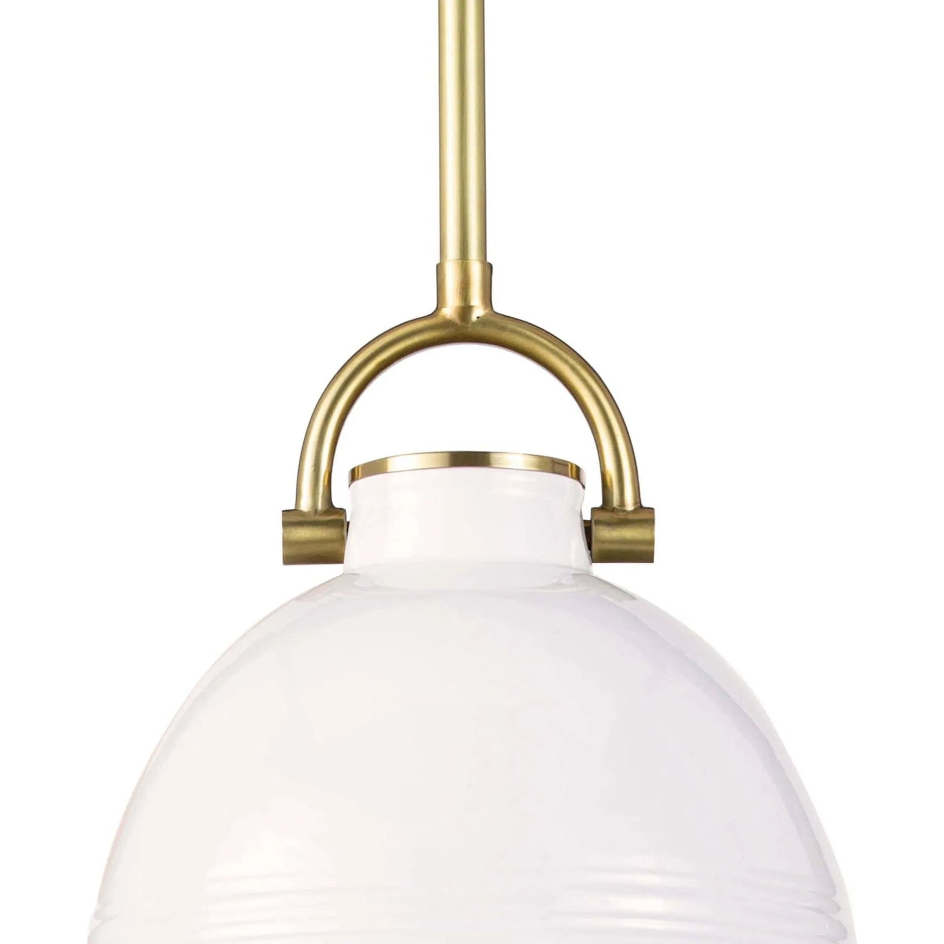 Eloise Ceramic Pendant by Regina Andrew in white. Made from ceramic in a transitional style.