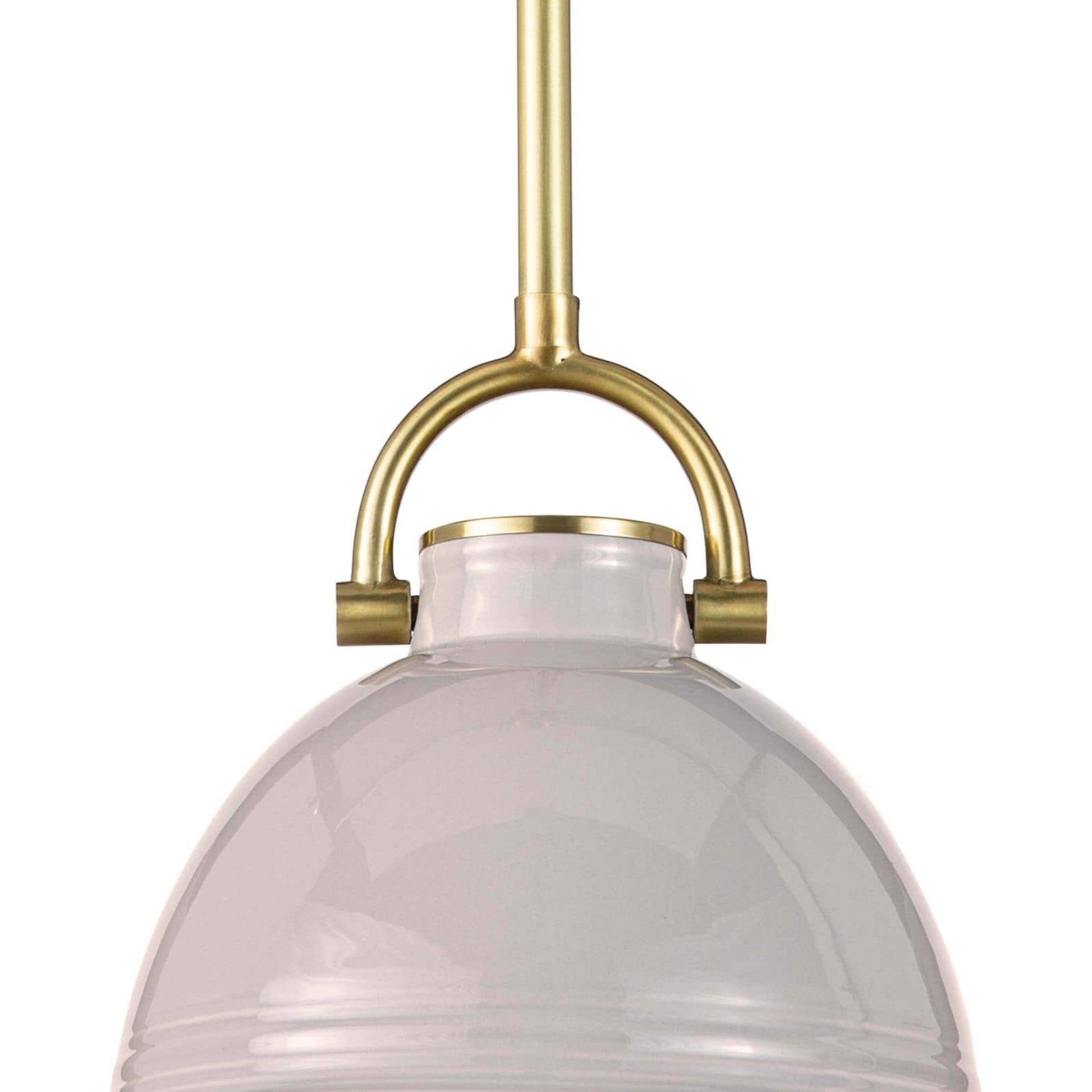 Eloise Ceramic Pendant by Regina Andrew in white. Made from ceramic in a transitional style.