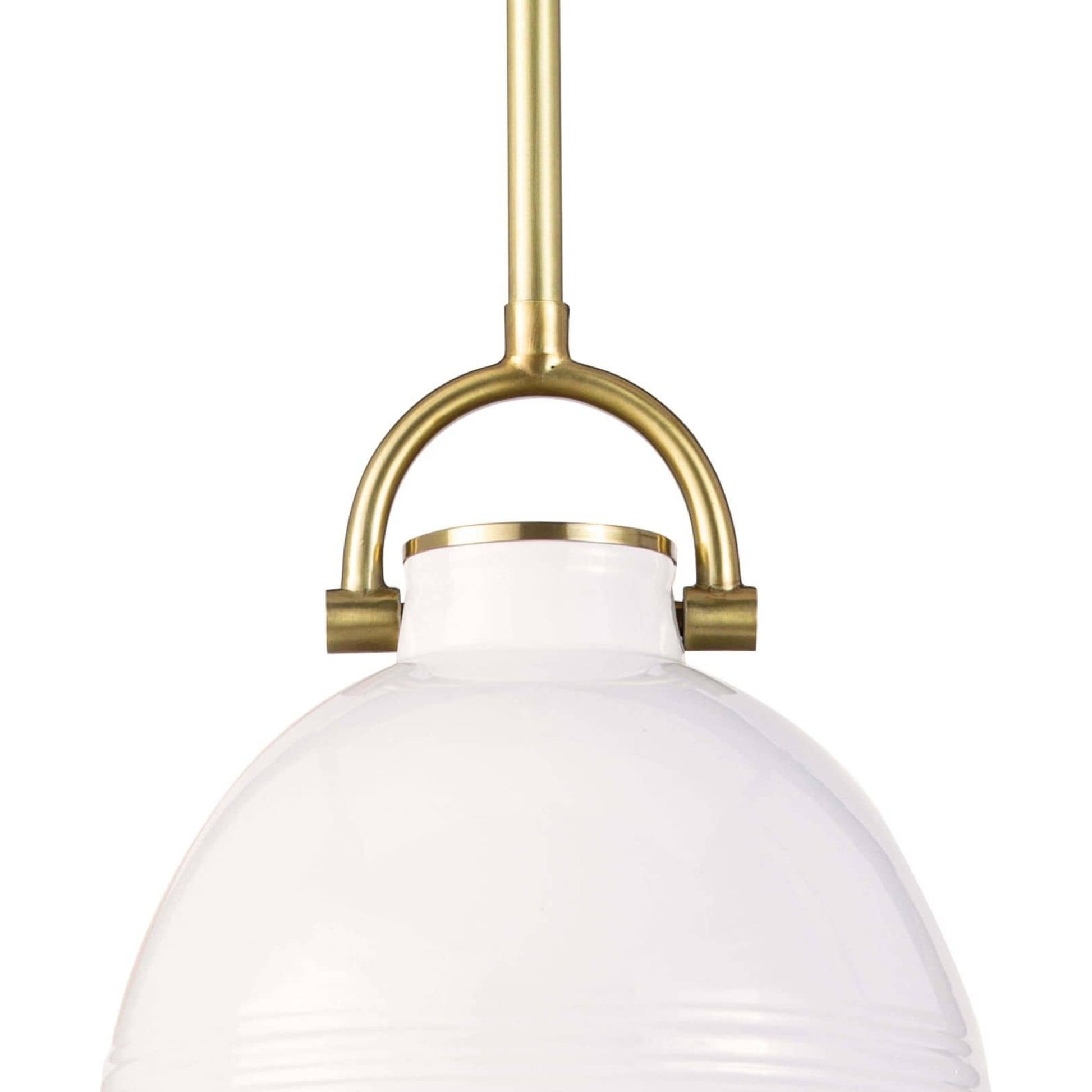 Eloise Ceramic Pendant by Regina Andrew in white. Made from ceramic in a transitional style.