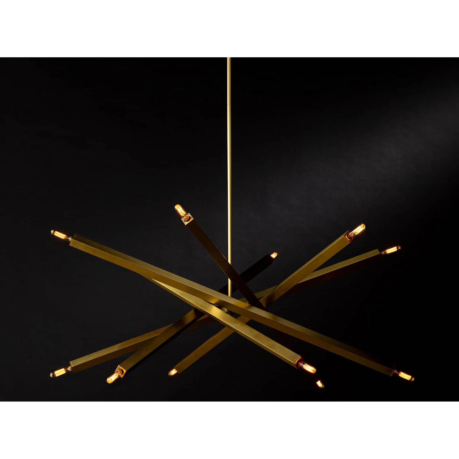 Viper Chandelier by Regina Andrew in nickel and polished nickel. Made from steel in a modern style.