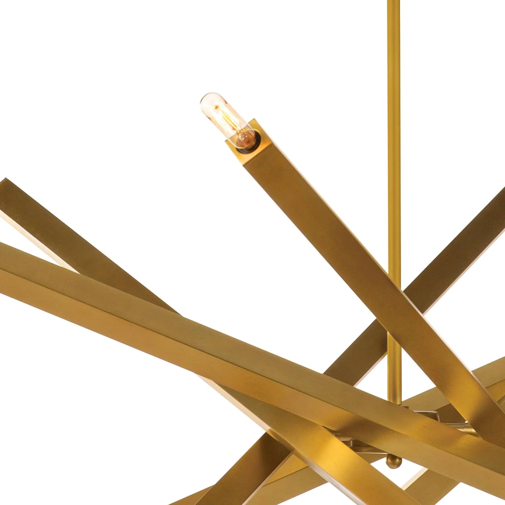 Viper Chandelier by Regina Andrew in nickel and polished nickel. Made from steel in a modern style.