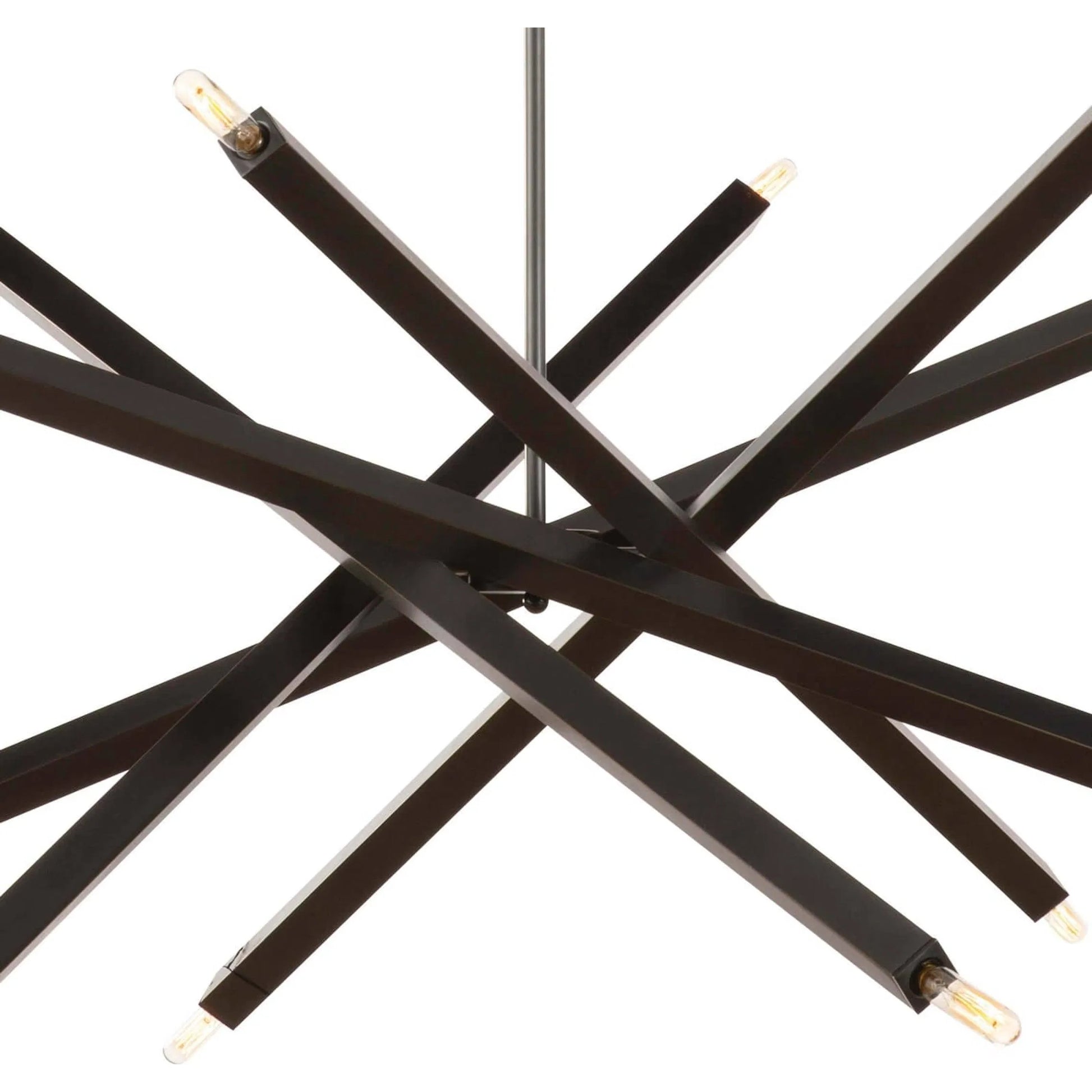 Viper Chandelier by Regina Andrew in nickel and polished nickel. Made from steel in a modern style.