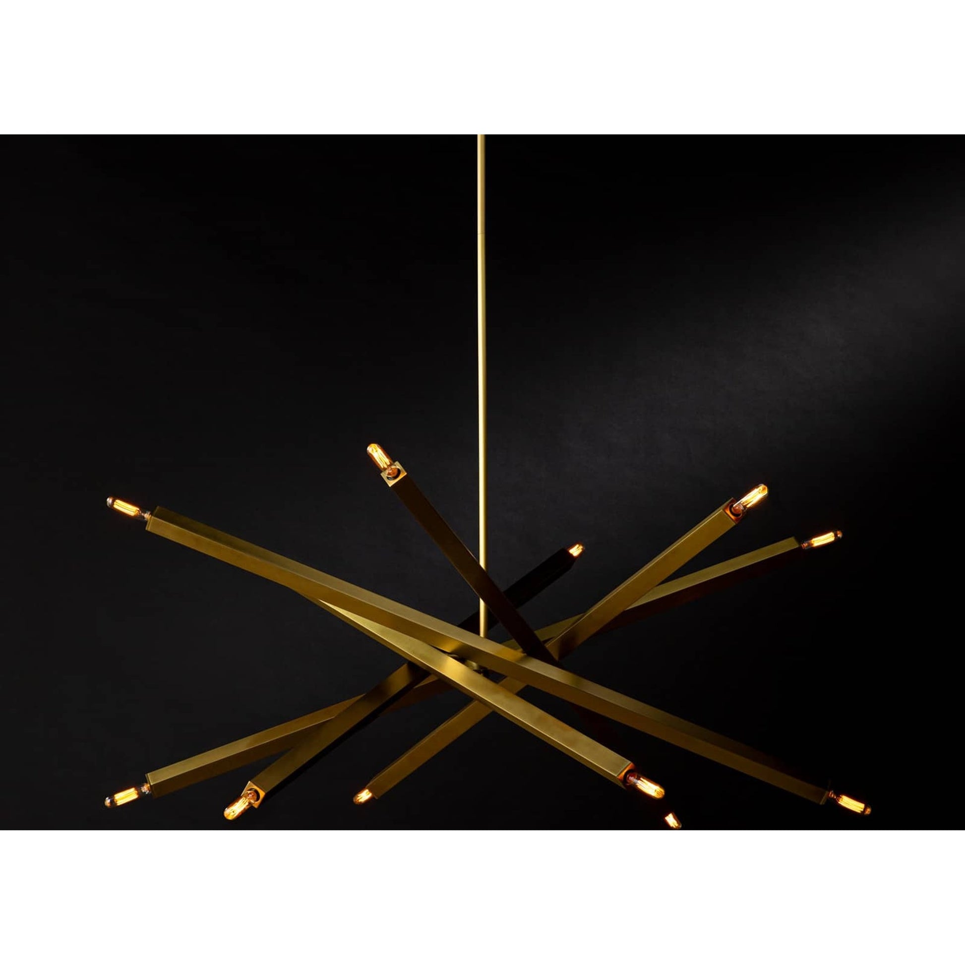Viper Chandelier by Regina Andrew in nickel and polished nickel. Made from steel in a modern style.