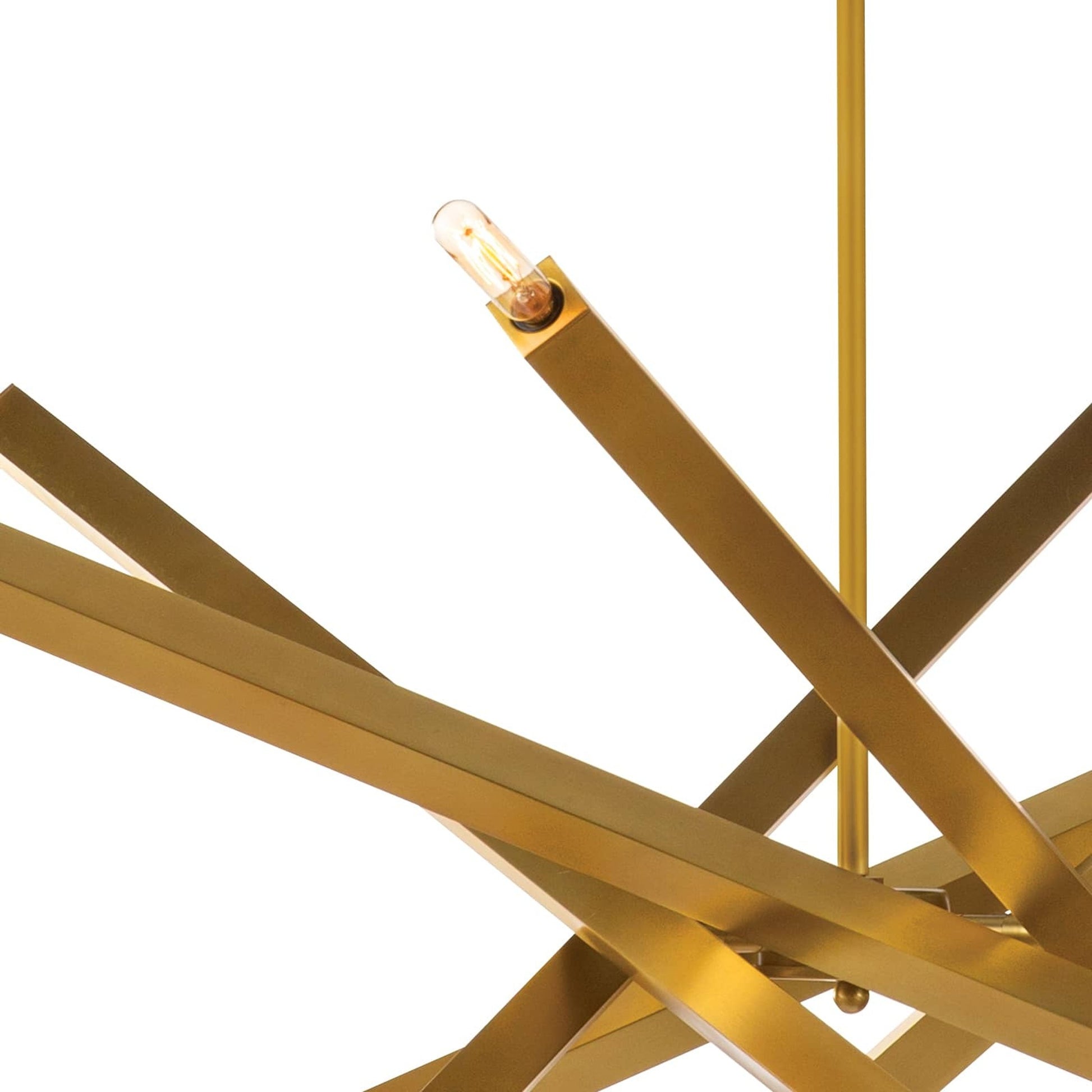 Viper Chandelier by Regina Andrew in nickel and polished nickel. Made from steel in a modern style.