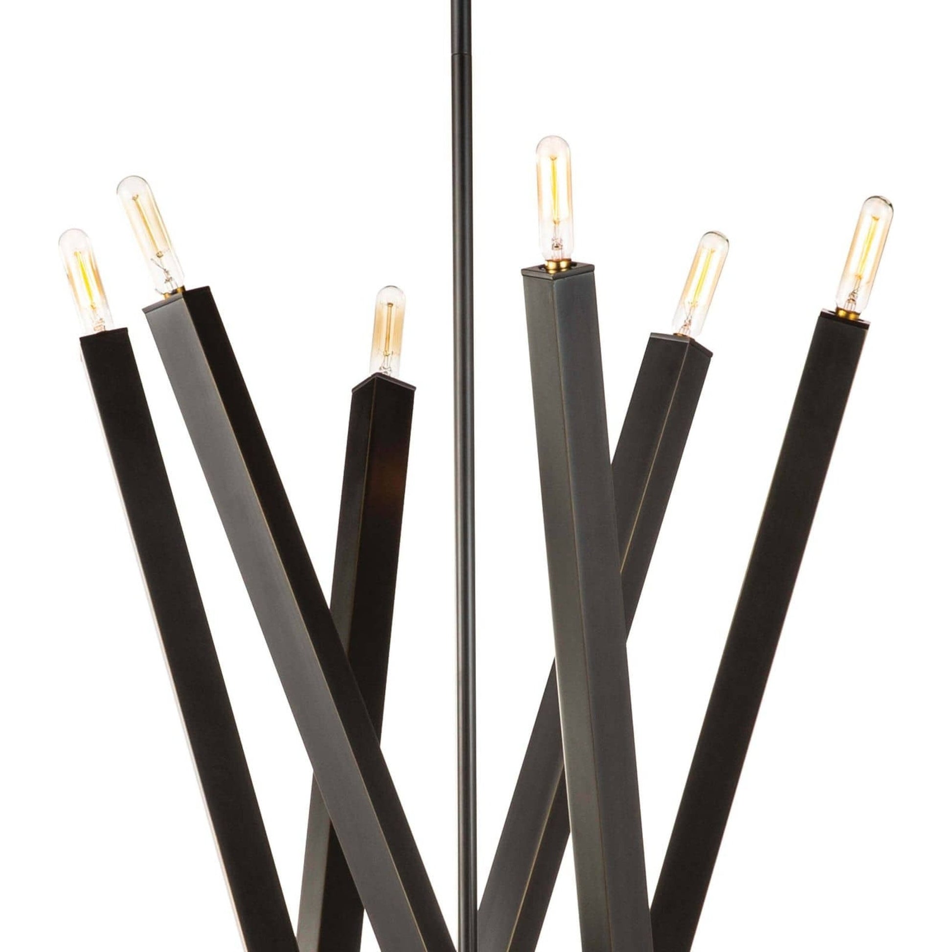 Viper Chandelier by Regina Andrew in nickel and polished nickel. Made from steel in a modern style.