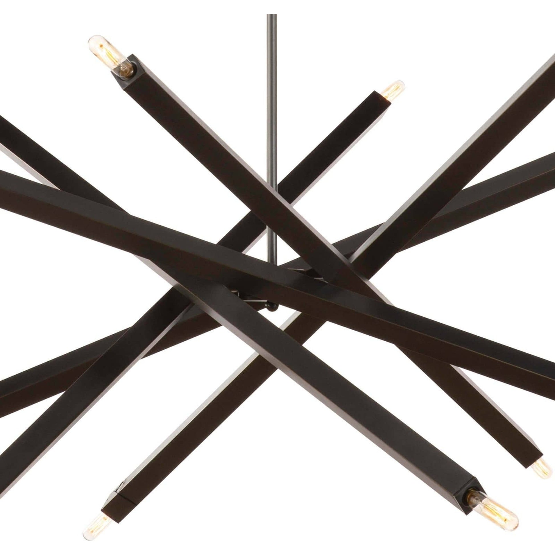Viper Chandelier by Regina Andrew in nickel and polished nickel. Made from steel in a modern style.