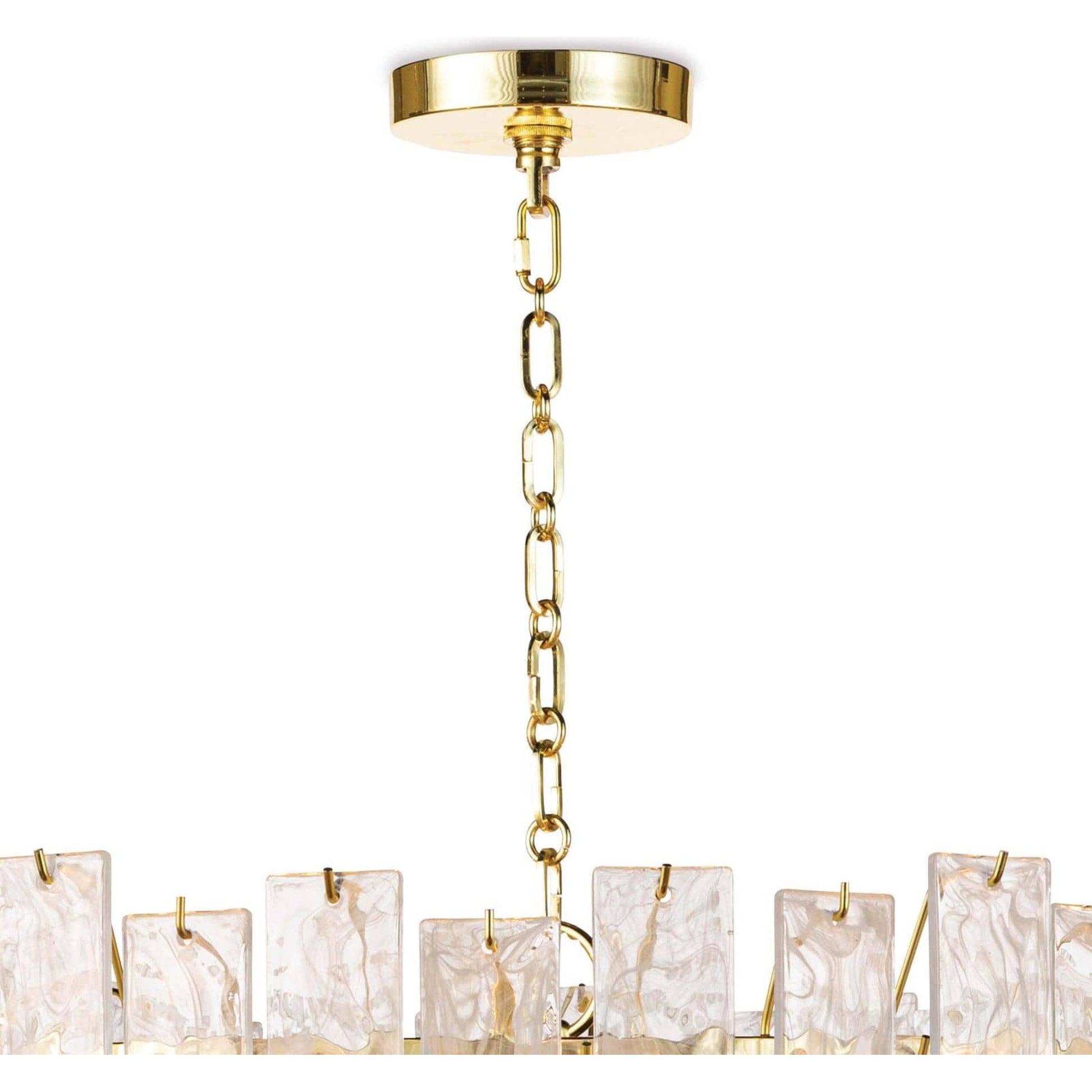 Glacier Chandelier by Regina Andrew. Made from glass in a transitional style.