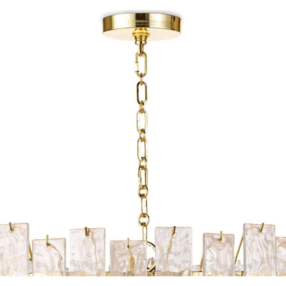 Glacier Chandelier by Regina Andrew. Made from glass in a transitional style.