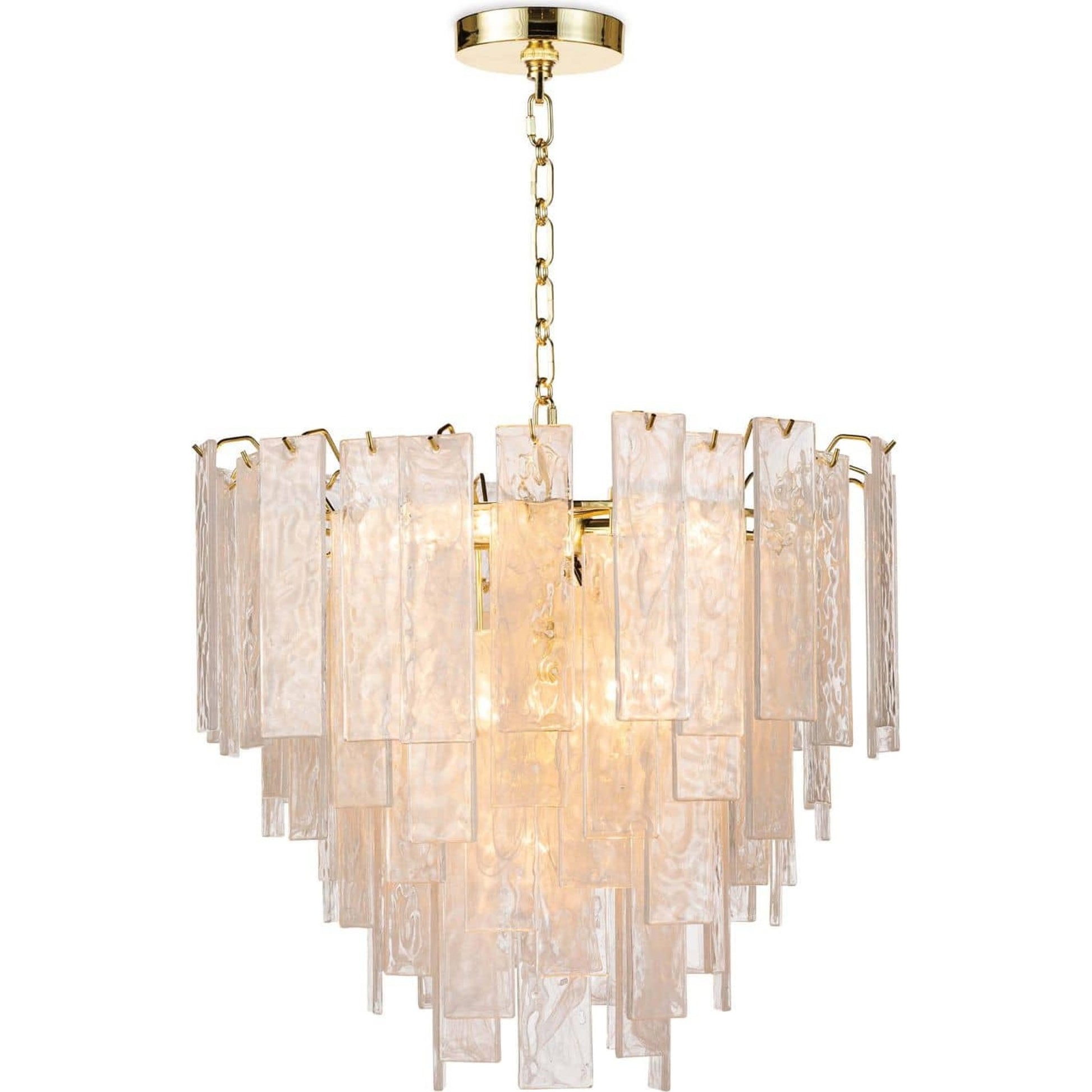 Glacier Chandelier by Regina Andrew. Made from glass in a transitional style.