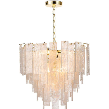 Glacier Chandelier by Regina Andrew. Made from glass in a transitional style.