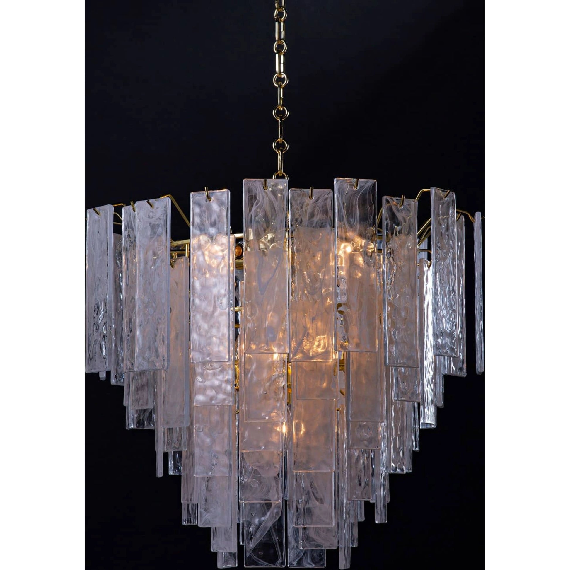 Glacier Chandelier by Regina Andrew. Made from glass in a transitional style.