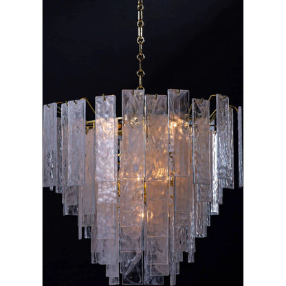 Glacier Chandelier by Regina Andrew. Made from glass in a transitional style.