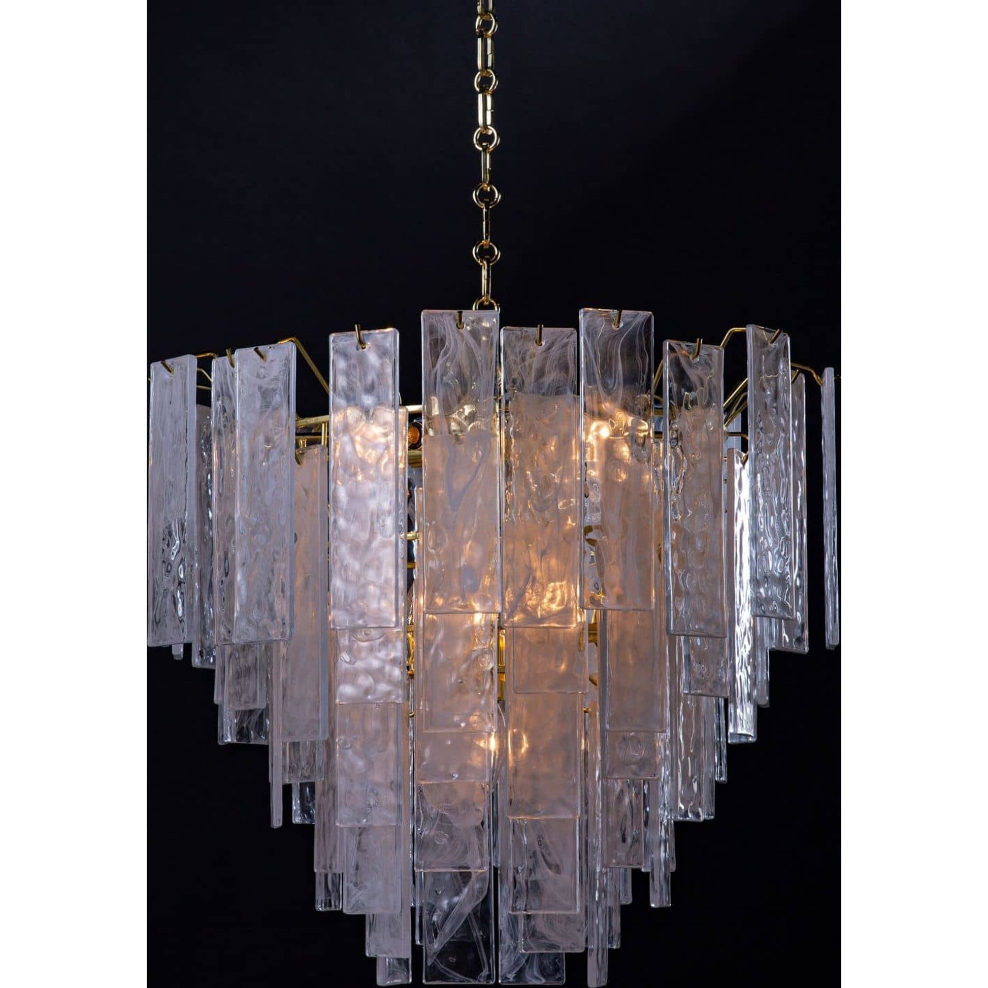 Glacier Chandelier by Regina Andrew. Made from glass in a transitional style.