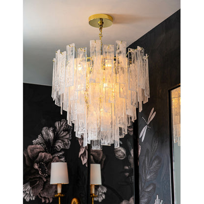 Glacier Chandelier by Regina Andrew. Made from glass in a transitional style.