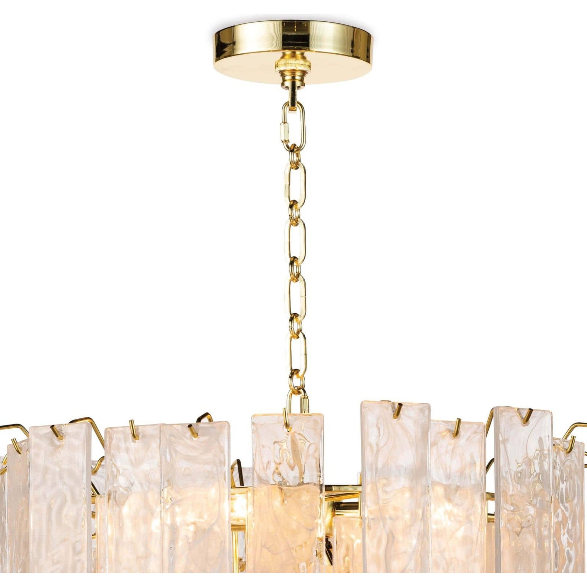 Glacier Chandelier by Regina Andrew. Made from glass in a transitional style.