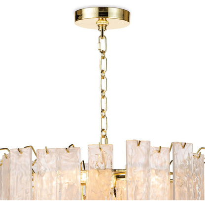 Glacier Chandelier by Regina Andrew. Made from glass in a transitional style.