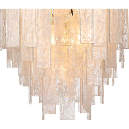 Glacier Chandelier by Regina Andrew. Made from glass in a transitional style.