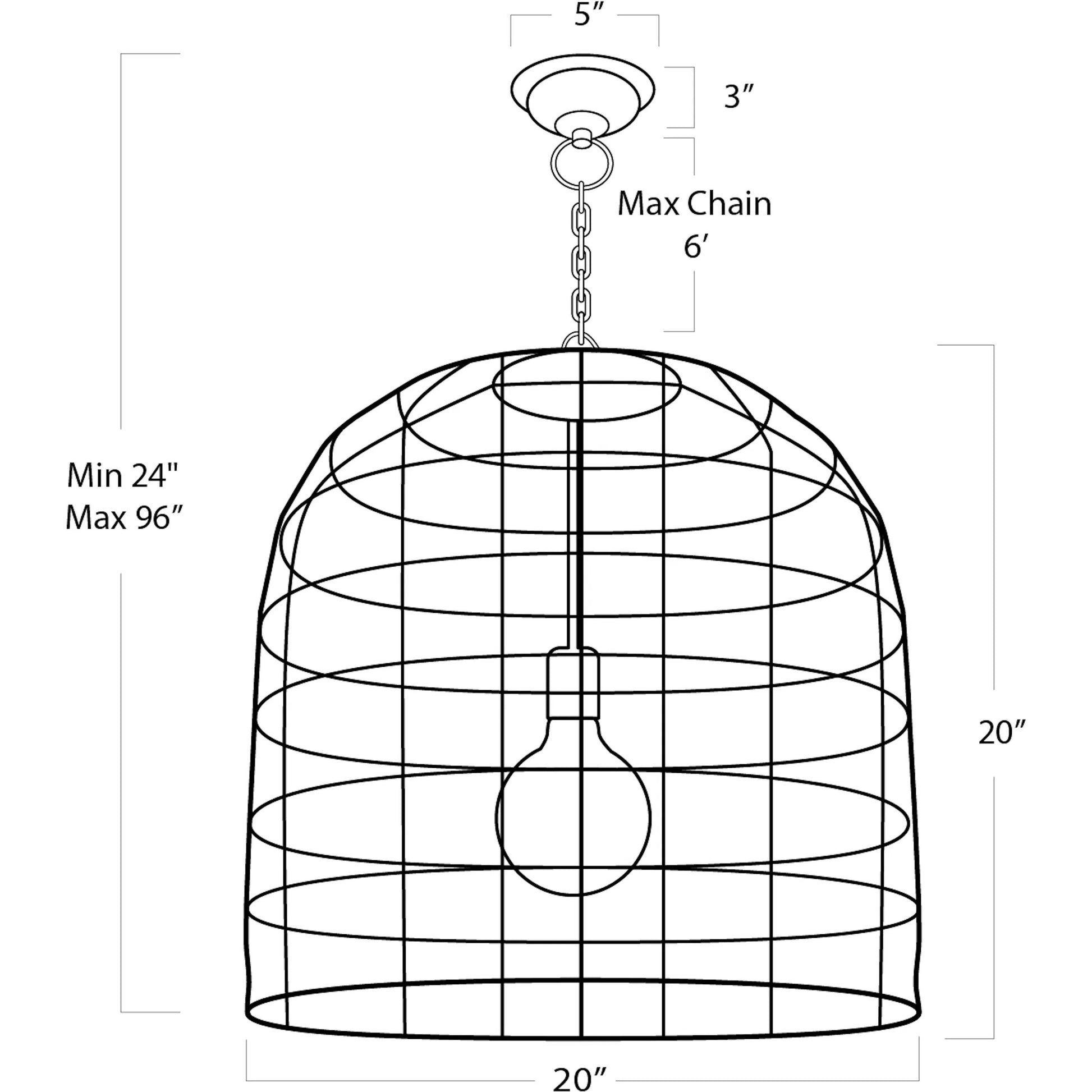 Fresco Pendant by Regina Andrew in brass. Made from iron in a coastal style.