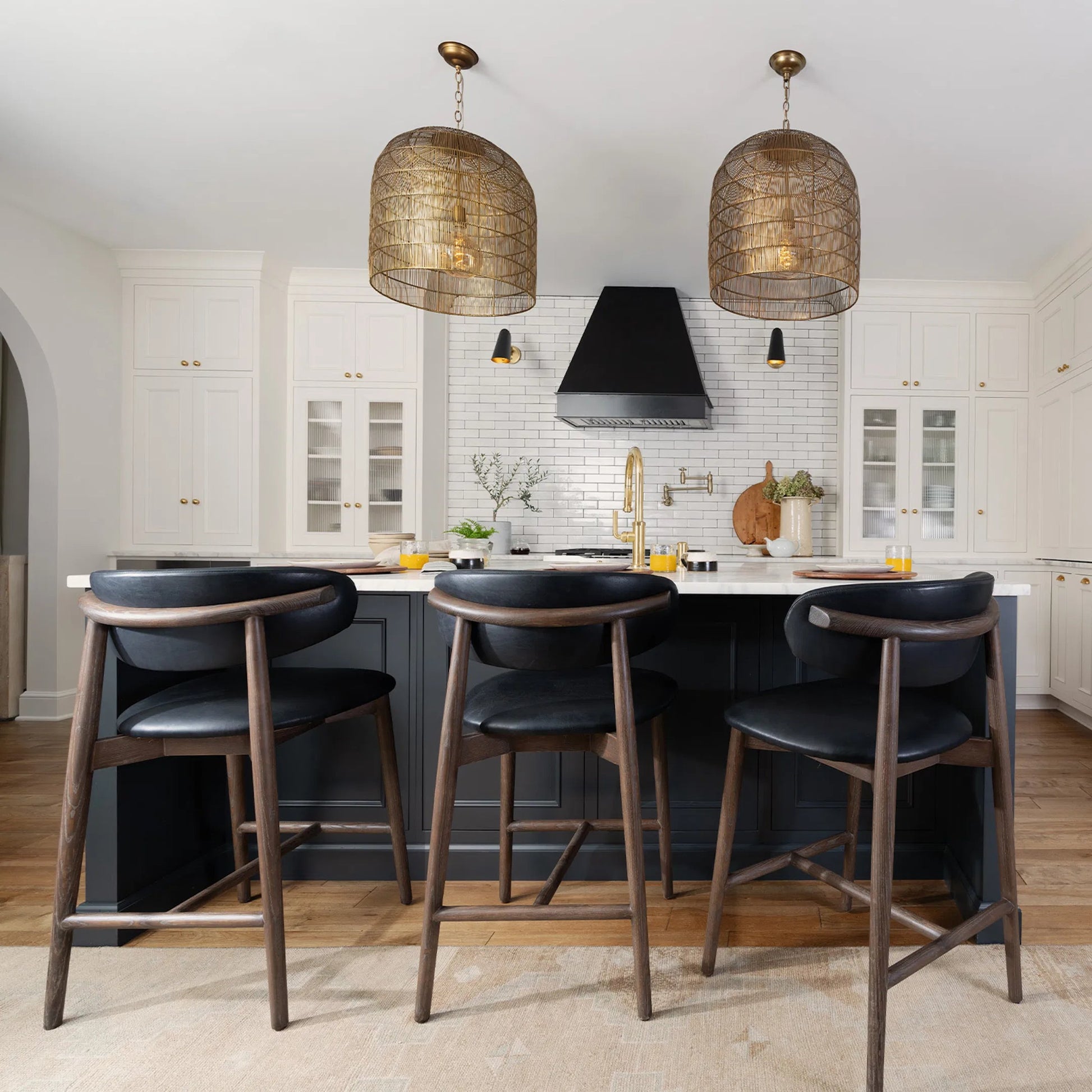 Fresco Pendant by Regina Andrew in brass. Made from iron in a coastal style.