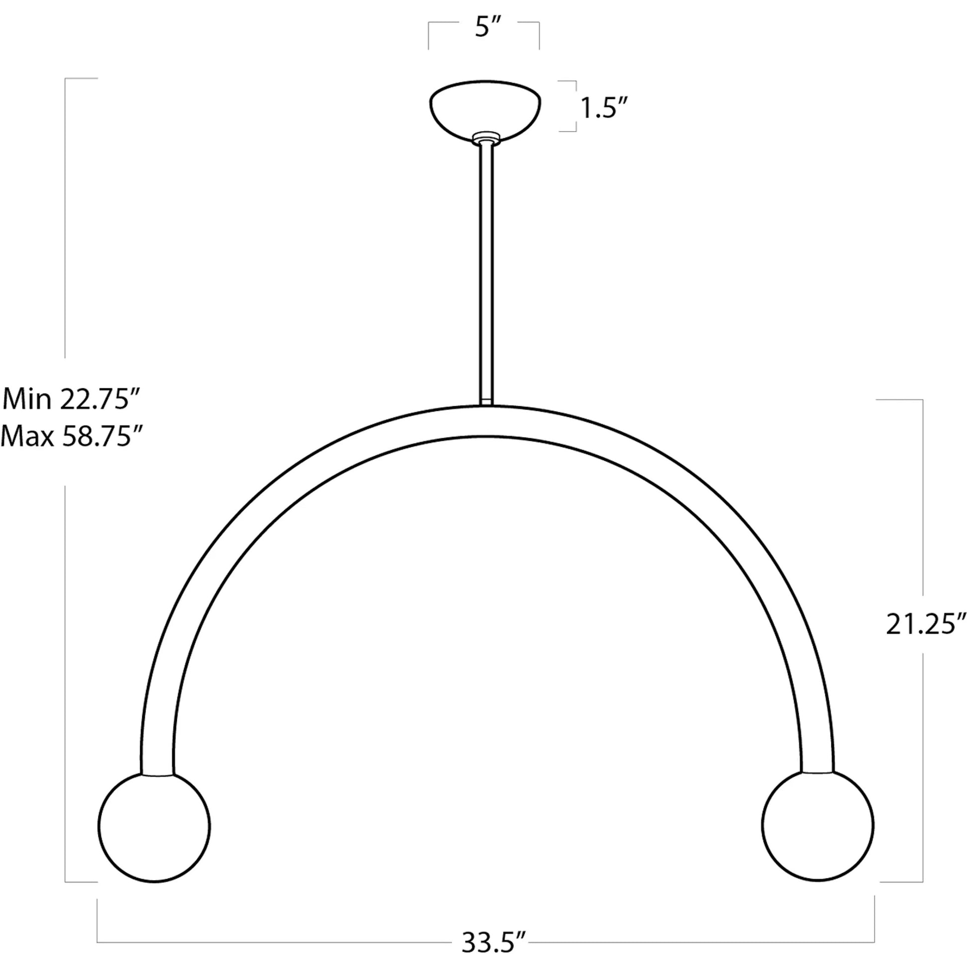 Happy Pendant by Regina Andrew. Made from steel in a modern style.
