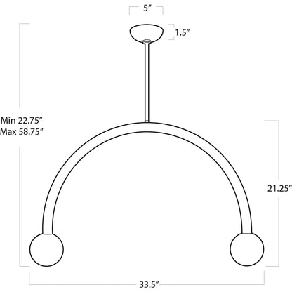 Happy Pendant by Regina Andrew. Made from steel in a modern style.