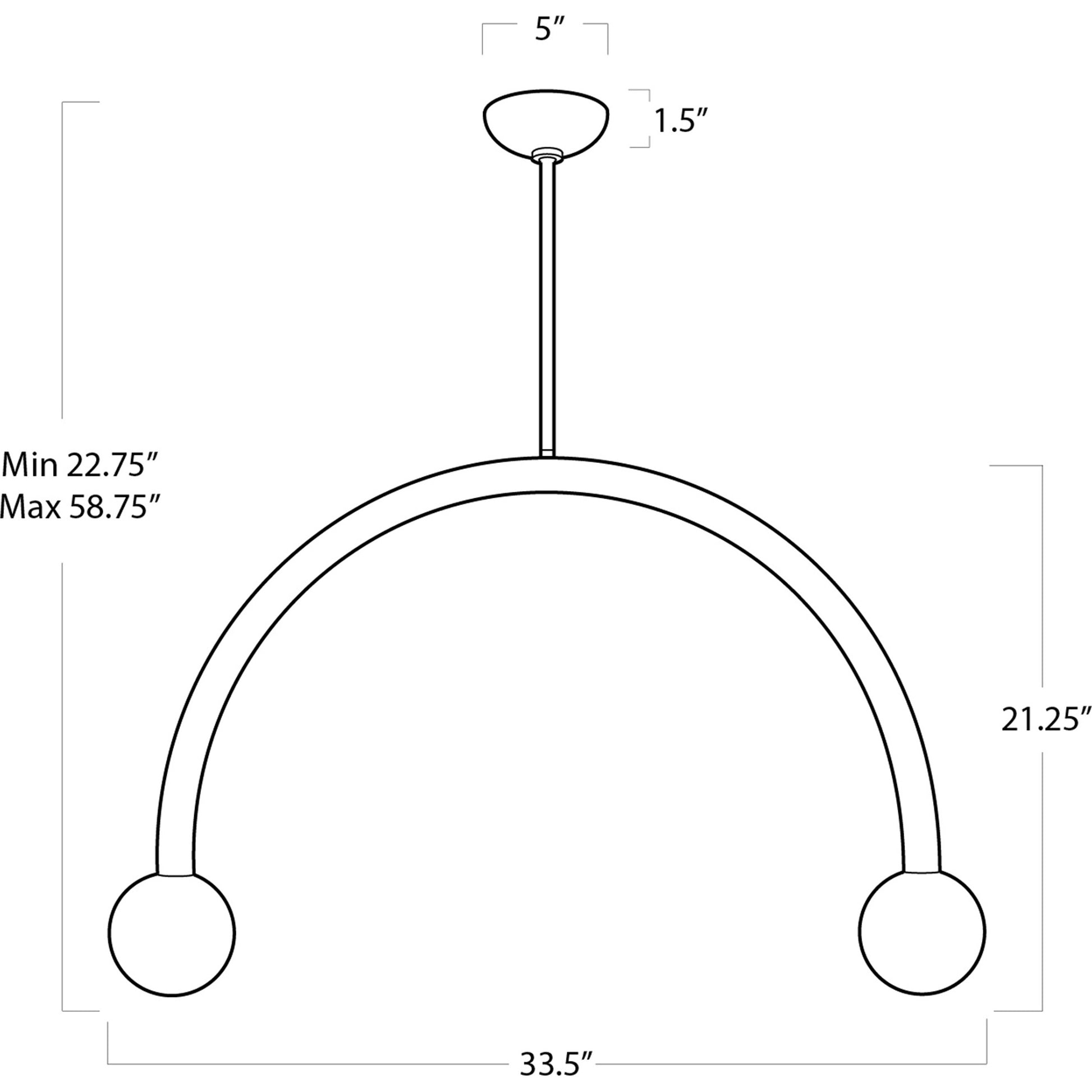 Happy Pendant by Regina Andrew. Made from steel in a modern style.