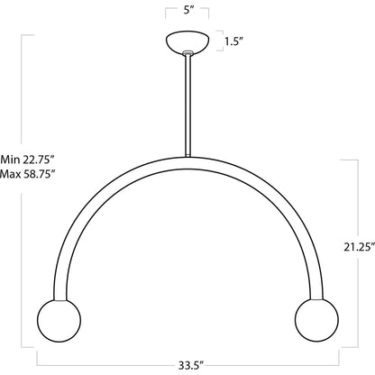 Happy Pendant by Regina Andrew. Made from steel in a modern style.