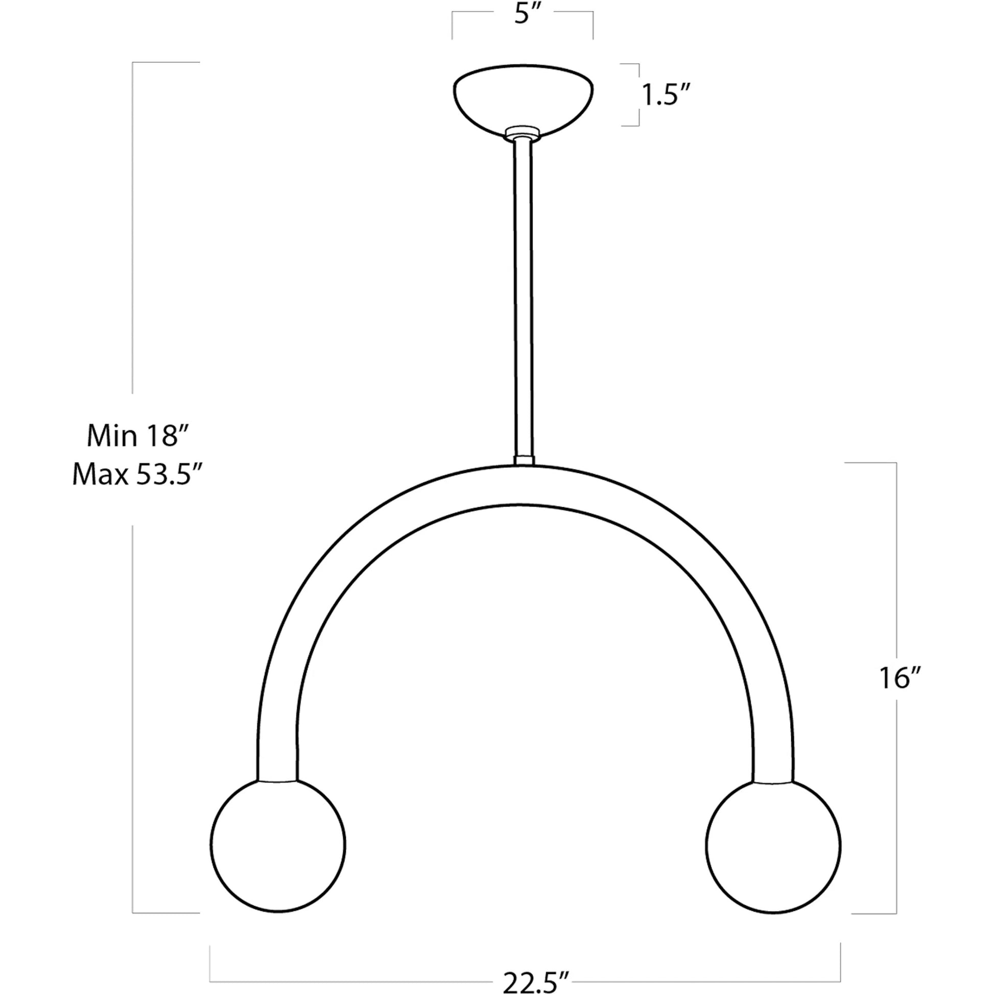 Happy Pendant by Regina Andrew. Made from steel in a modern style.