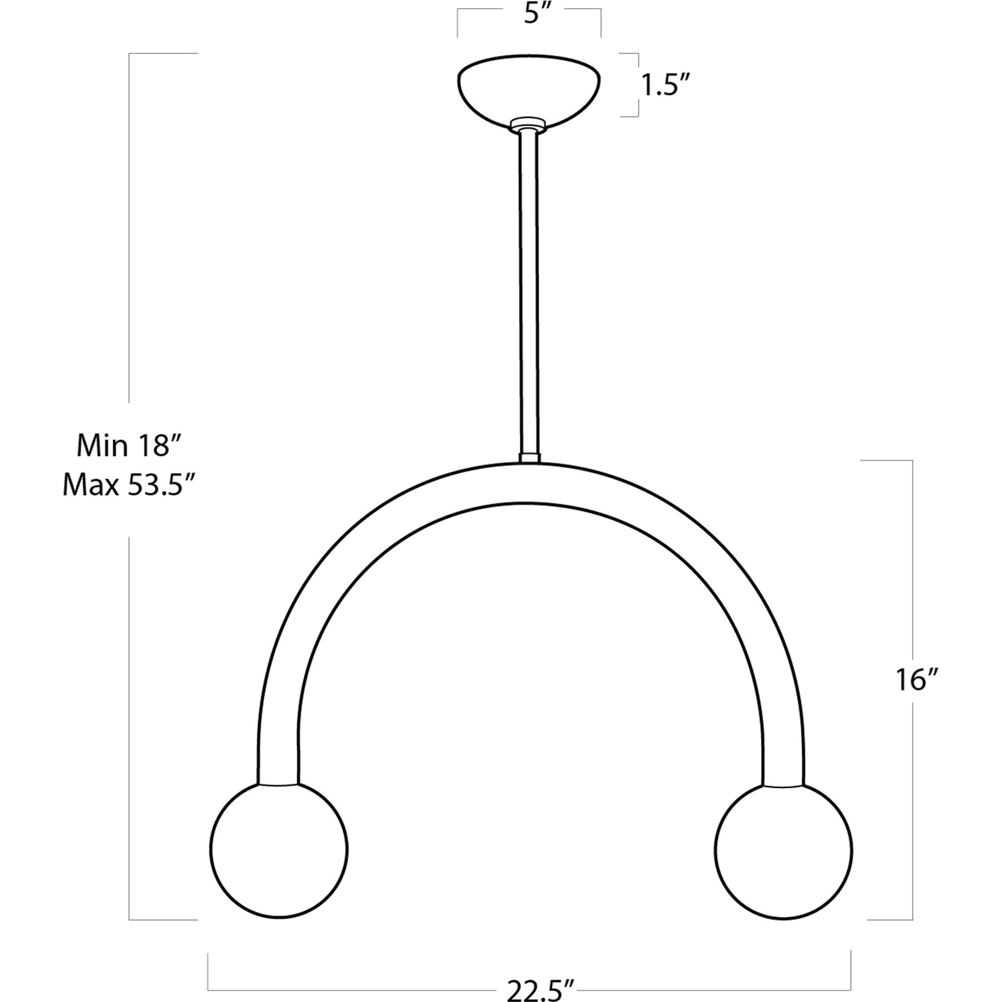 Happy Pendant by Regina Andrew. Made from steel in a modern style.