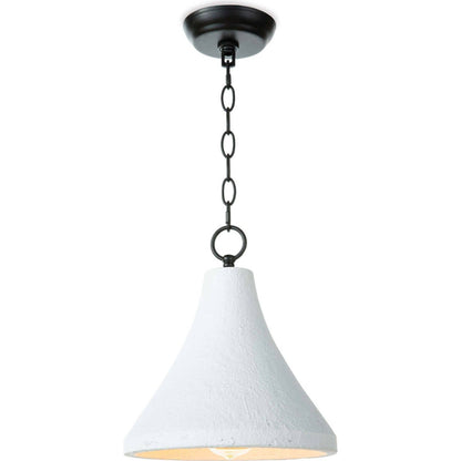 Billie Pendant by Regina Andrew in white. Made from concrete in a modern style.