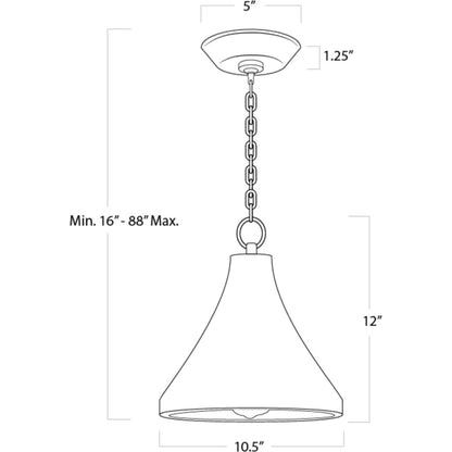Billie Pendant by Regina Andrew in white. Made from concrete in a modern style.