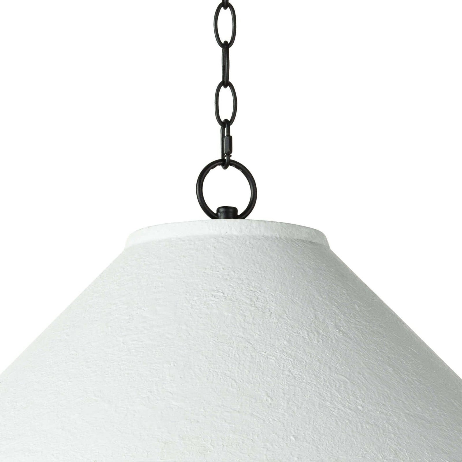 Billie Pendant by Regina Andrew in white. Made from concrete in a modern style.