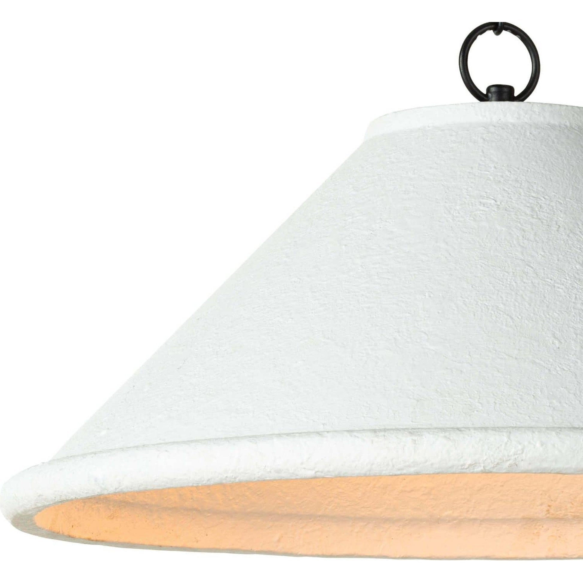 Billie Pendant by Regina Andrew in white. Made from concrete in a modern style.