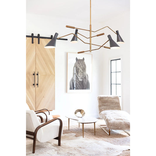Spyder Chandelier by Regina Andrew. Made from steel in a modern style.