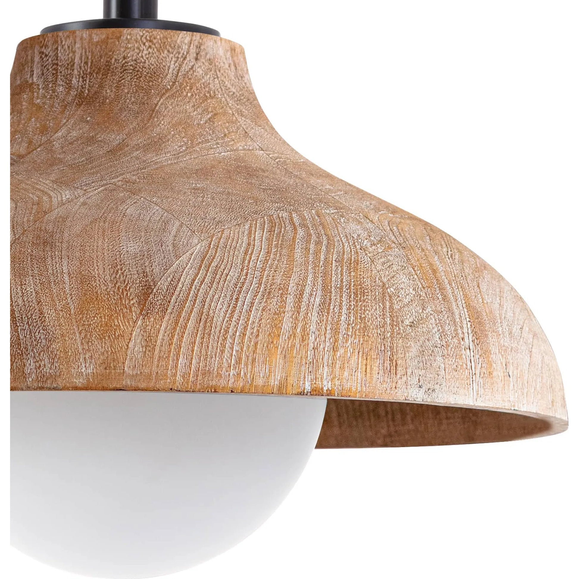 Surfside Pendant by Regina Andrew in ebony. Made from birch wood in a modern style.