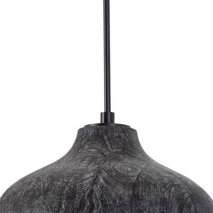 Surfside Pendant by Regina Andrew in ebony. Made from birch wood in a modern style.