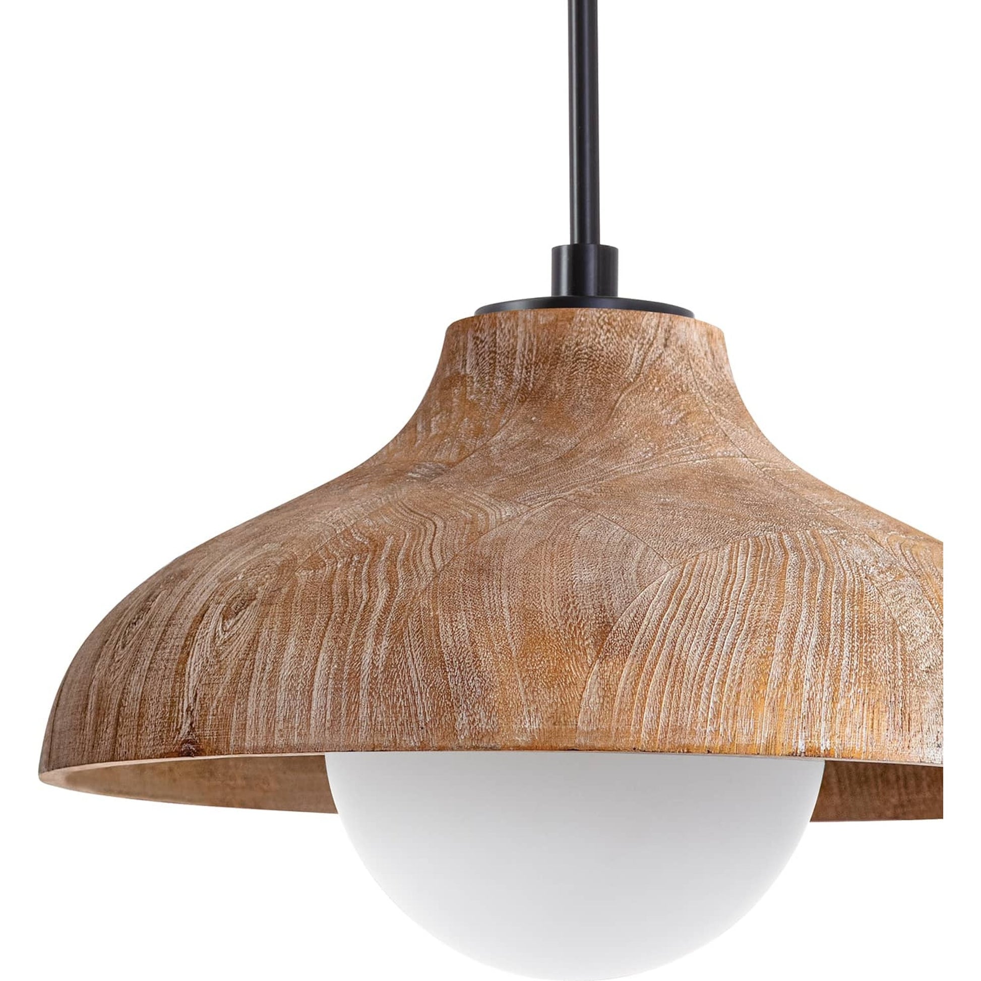 Surfside Pendant by Regina Andrew in ebony. Made from birch wood in a modern style.