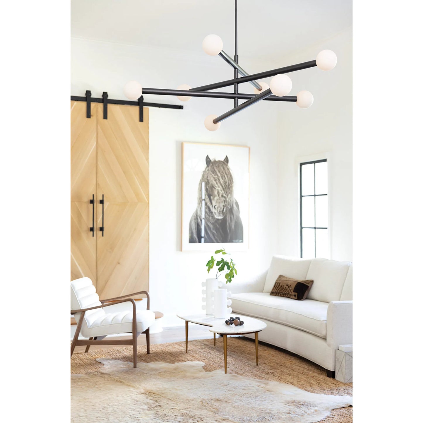 015 SI-1949172 | Lifestyle | Beaubien Chandelier by Regina Andrew. Made from steel in a modern style.