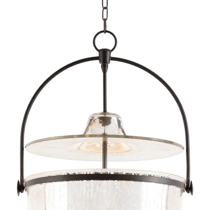 Emerson Bell Jar Pendant by Regina Andrew in antique mercury. Made from glass in a traditional style.