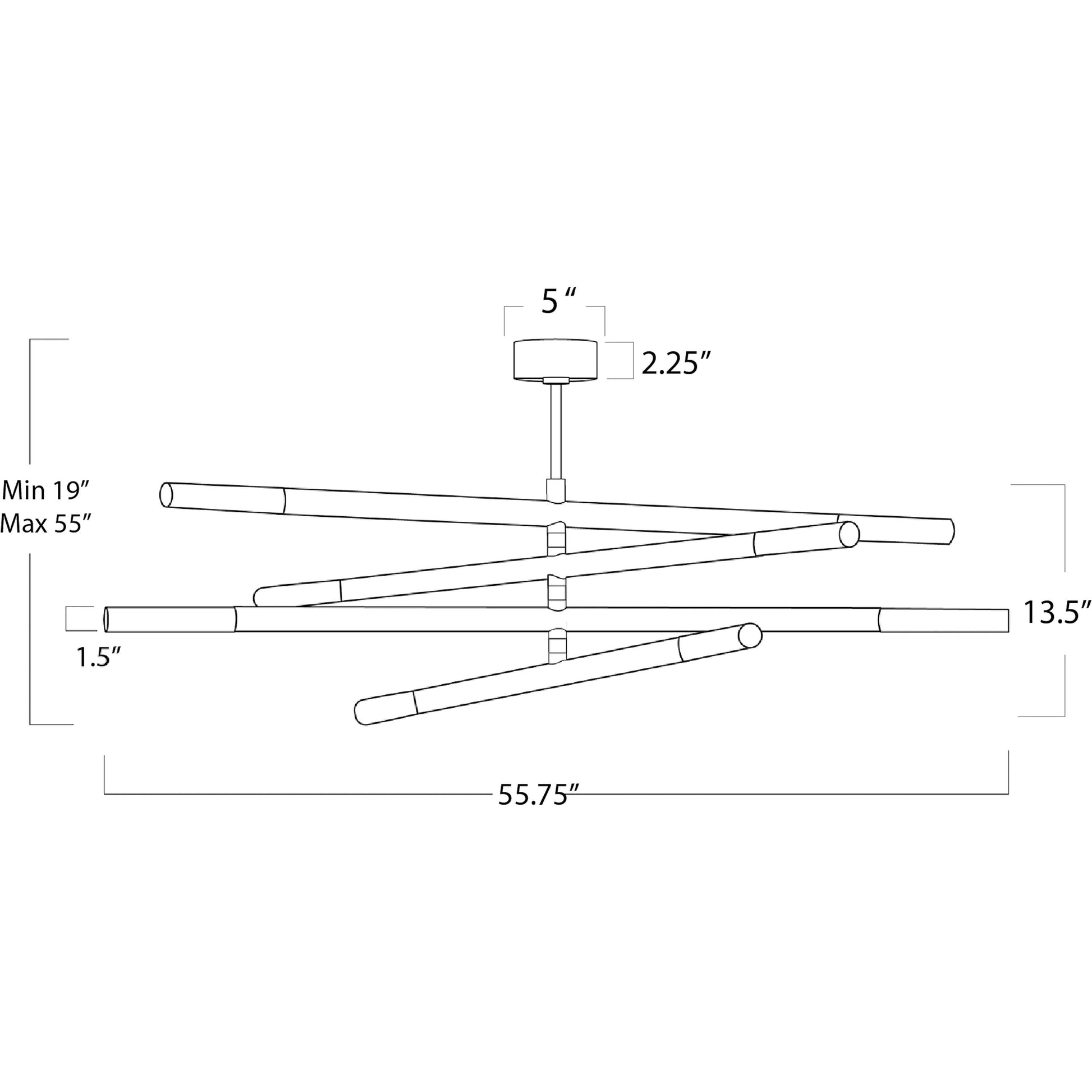Wick Chandelier by Regina Andrew. Made from steel in a modern style.