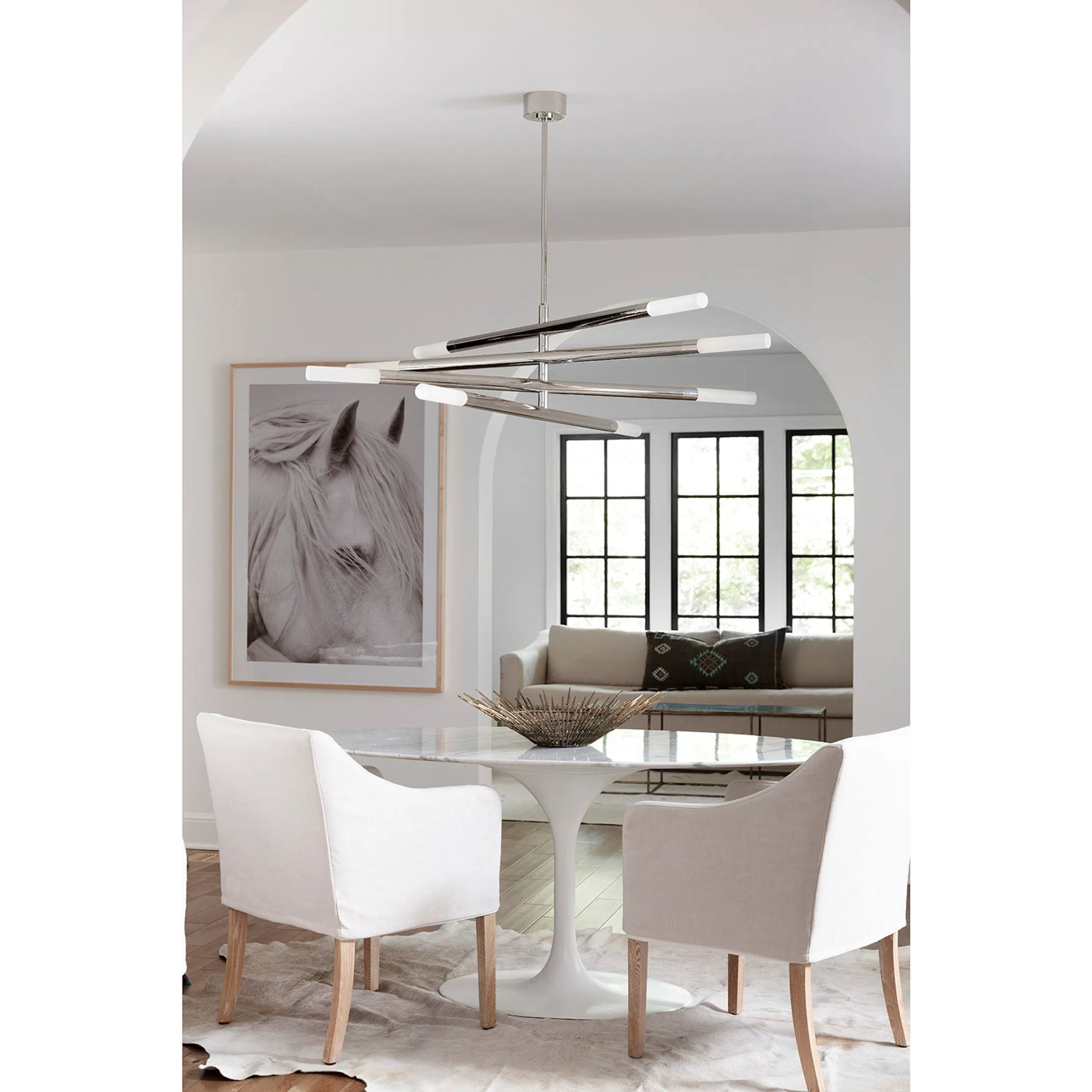 Wick Chandelier by Regina Andrew. Made from steel in a modern style.