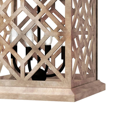 Chatham Natural Lantern by Regina Andrew. Made from wood in a cottage & farmhouse style.