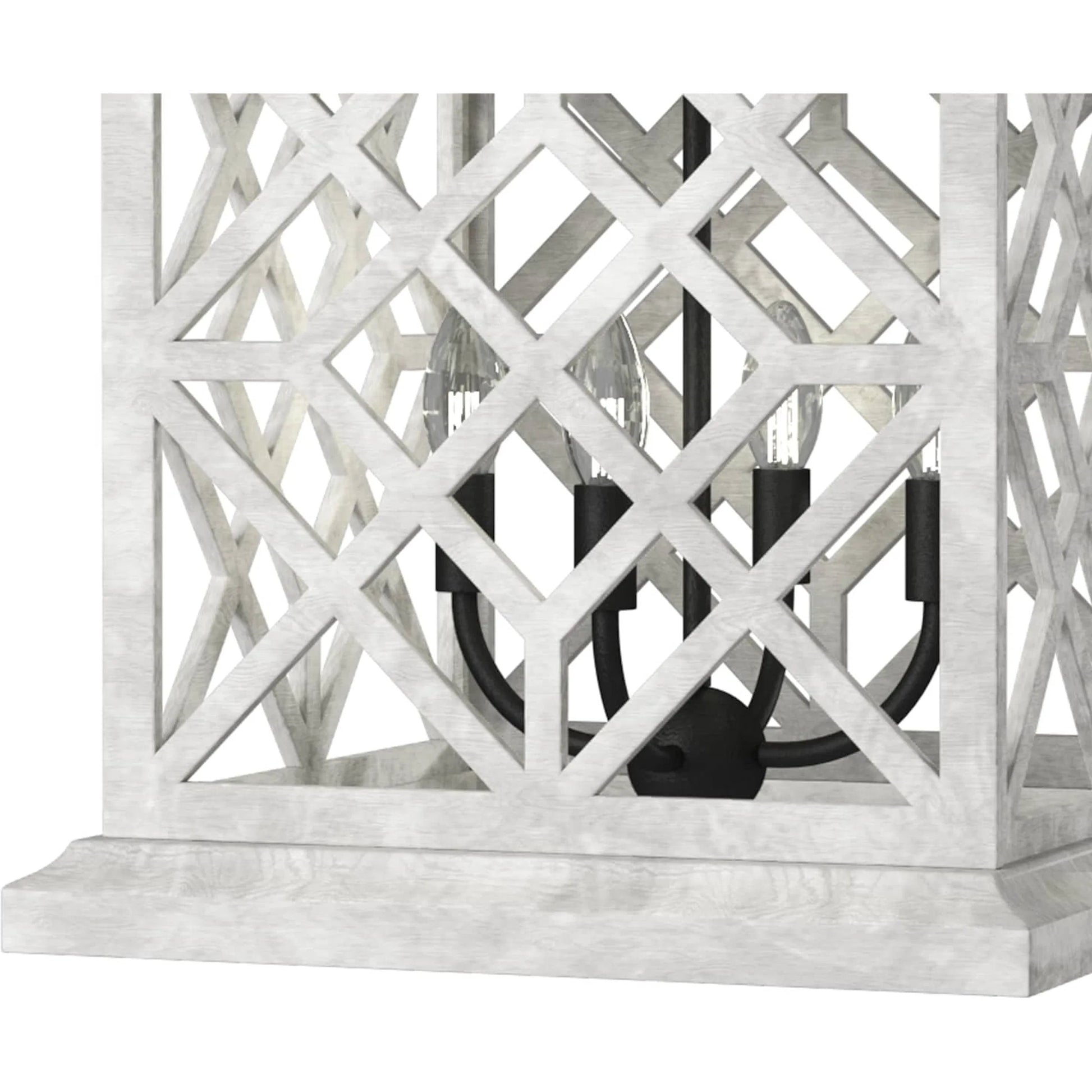 Chatham White Lantern by Regina Andrew in white. Made from wood in a cottage & farmhouse style.