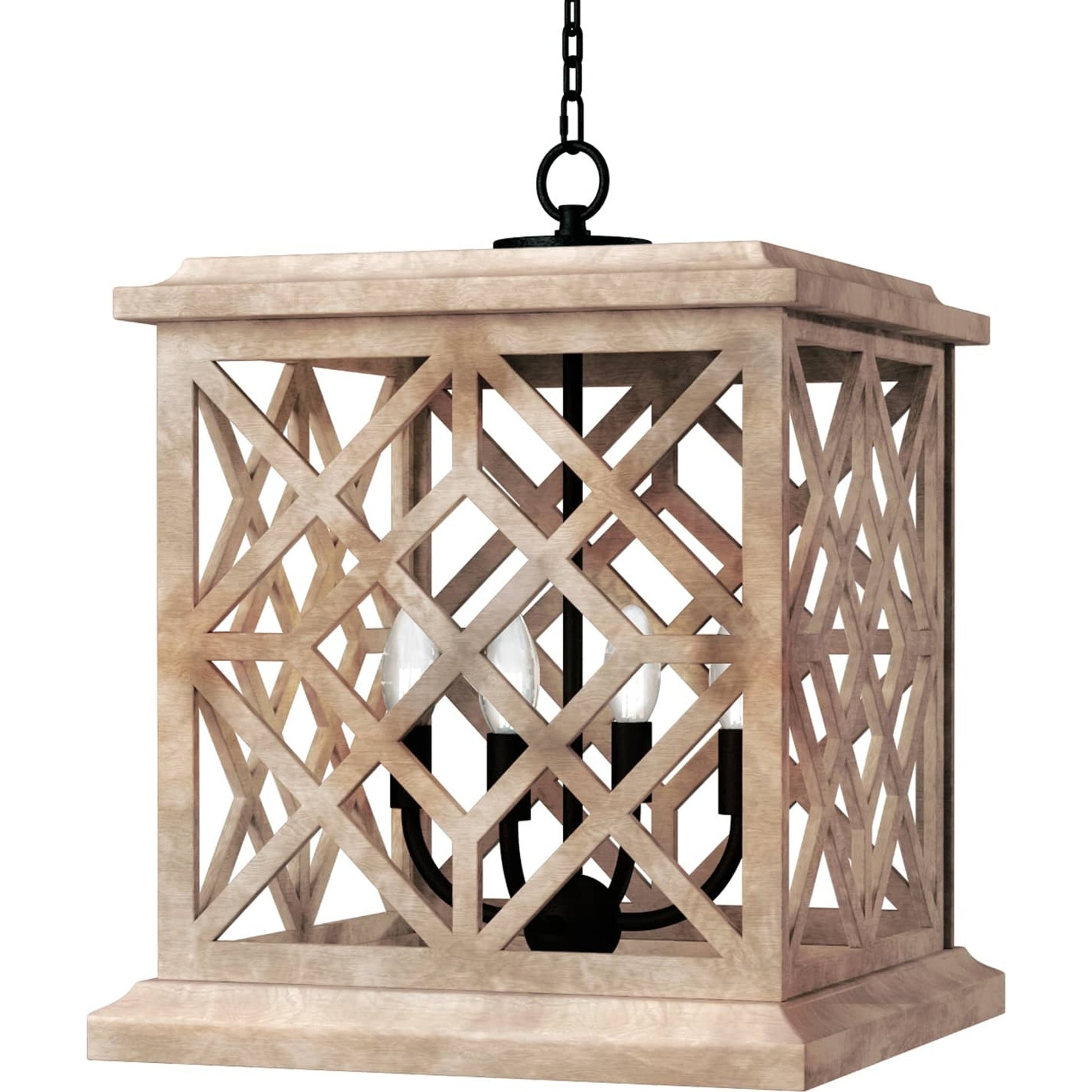 Chatham Natural Lantern by Regina Andrew. Made from wood in a cottage & farmhouse style.