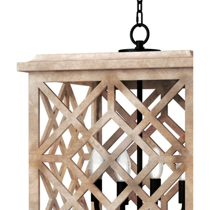 Chatham Natural Lantern by Regina Andrew. Made from wood in a cottage & farmhouse style.