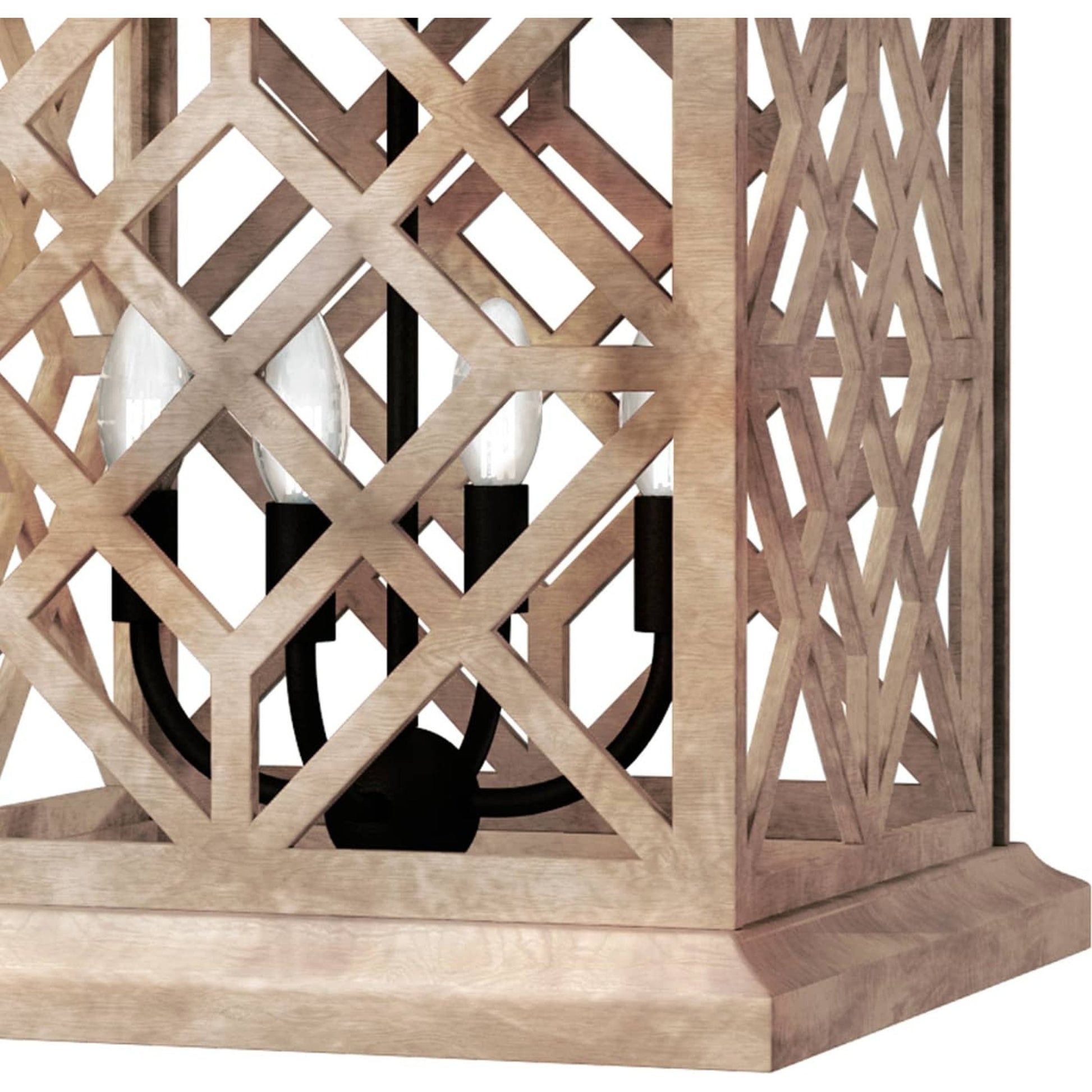 Chatham Natural Lantern by Regina Andrew. Made from wood in a cottage & farmhouse style.