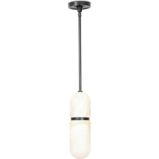 Salon Pendant by Regina Andrew in natural stone and bronze. Made from stone in a modern style.