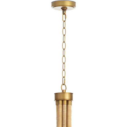 Treble Chandelier by Regina Andrew in brown and natural. Made from natural material in a modern style.