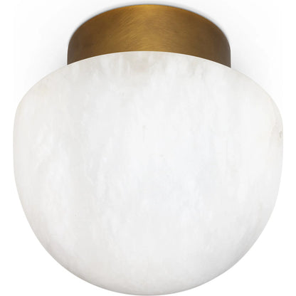Parker Alabaster Flush Mount by Regina Andrew in natural stone. Made from alabaster in a modern style.